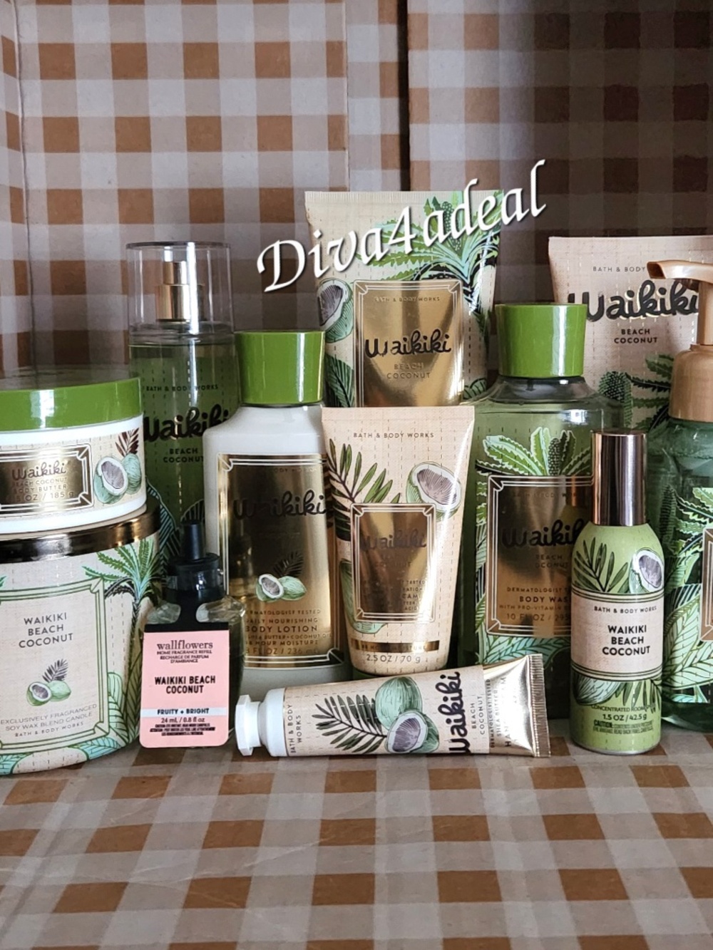 Bath & Body Works WAIKIKI BEACH COCONUT 12PC Collection Set Bundle